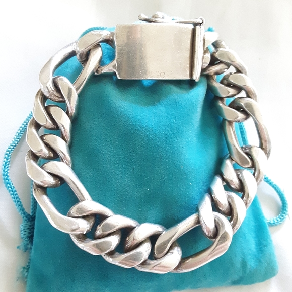 Kay Jewelers Other - GORGEOUS Sterling 925 Large Fingaro Chain 18mm Thick Heavy Men/Wome Brac…